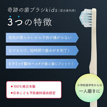 画像をギャラリービューアに読み込む, 奇跡の歯ブラシkids(混合歯列用)6本